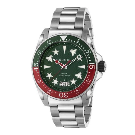 gucci green and red watch|gucci dive.